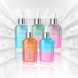 OEM Korean Whitening Skin Care 2 in 1Double Layer Face Serum Hyaluronic Acid  2 Phase Oil Serum Facial Essential Oi