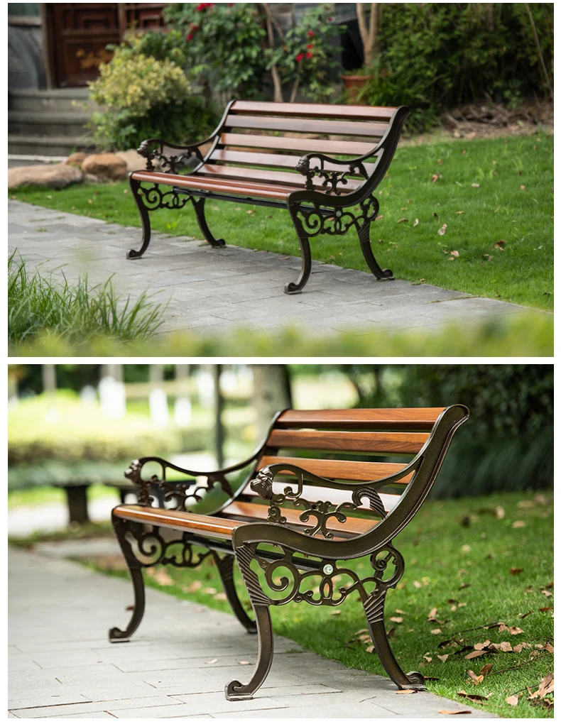 Lightweight Outdoor Park chair patio benches made of carbon fibre or kirsite details