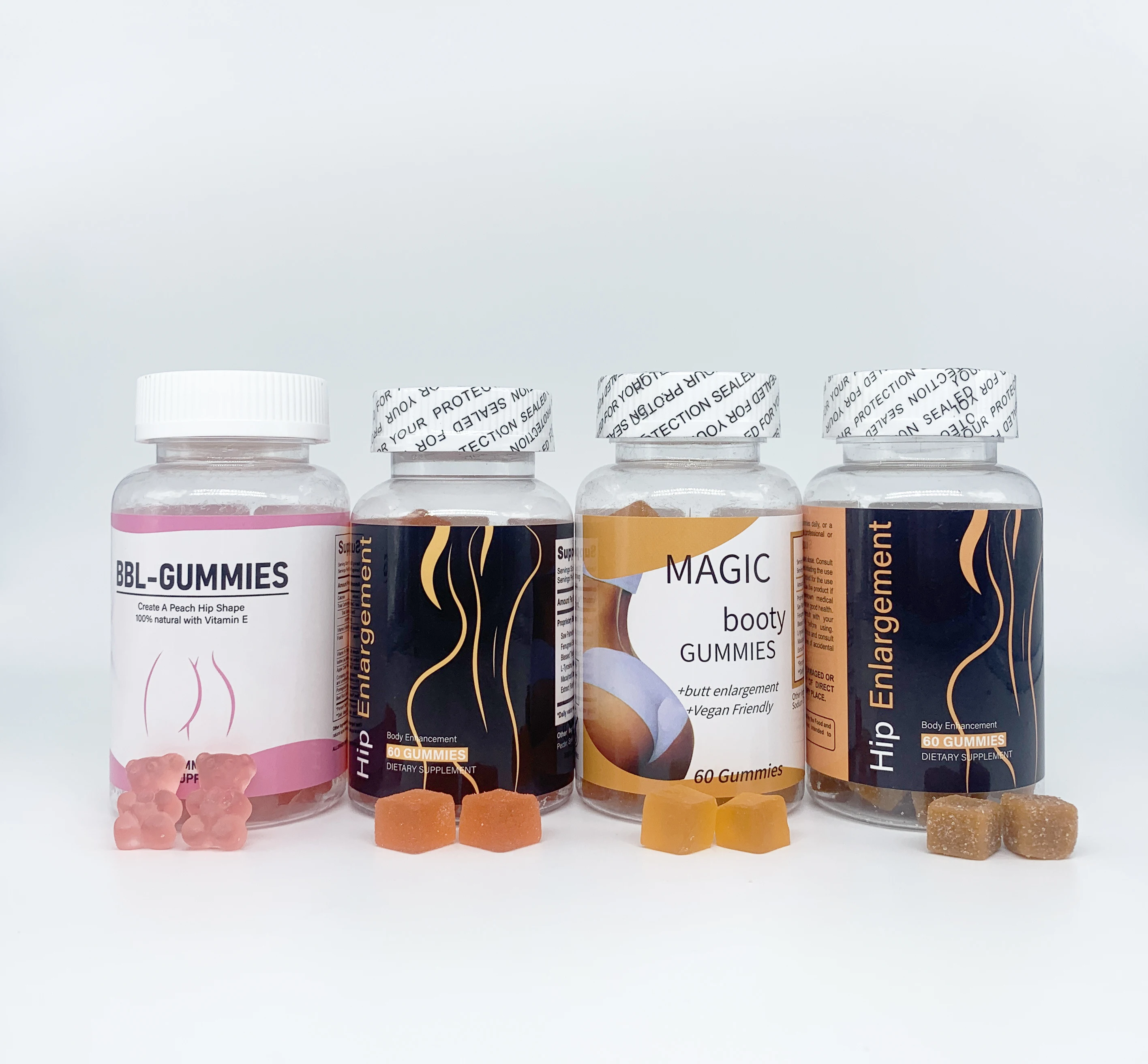 Oem Private Label Butt Booster Booty Gummy Enlargement Hip and Breast Enhancement Gummies