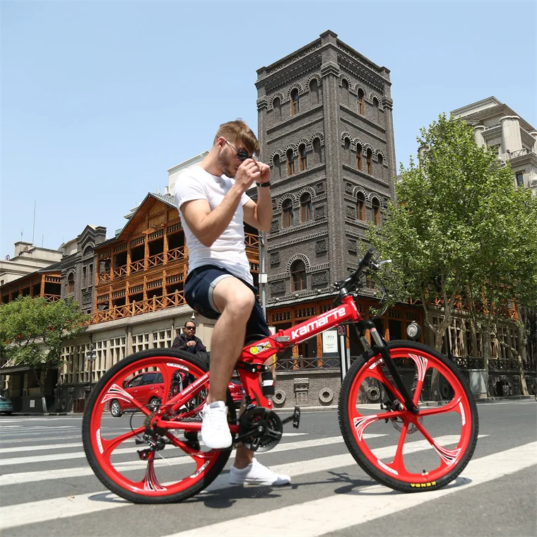 自転車 MACCE 新札幌 MACCE マウンテンバイク 折りたたみ自転車 26インチ/3×7段変速