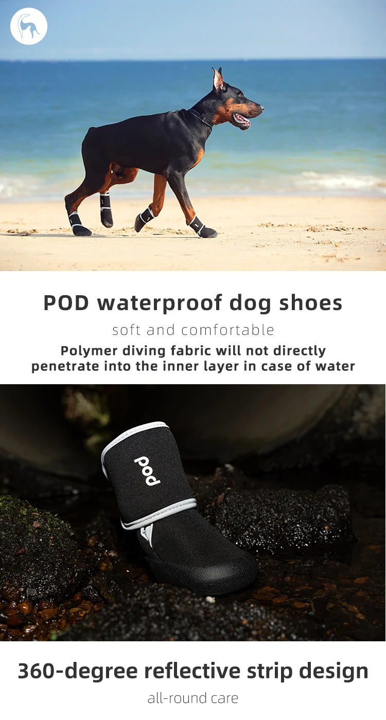 Dog Shoes Waterproof Dog Paw Protection Pads Anti Slip Shoes For Dog