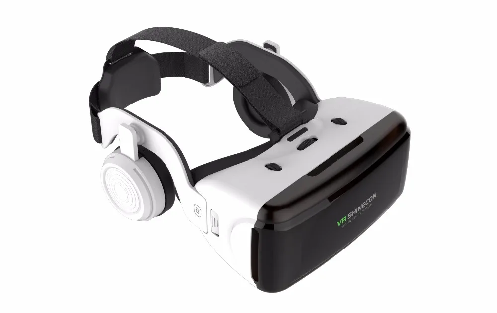 Shinecon VR-casco de realidad Virtual para teléfono inteligente, gafas 3D para Smartphone, auriculares, binoculares para videojuegos con lente