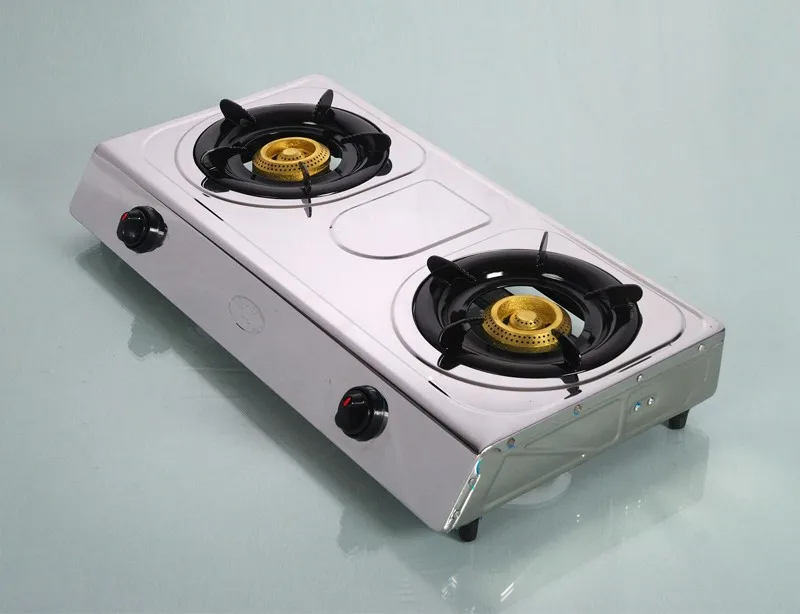 Portable Gas Stove Stainless Steel 2 Burner Gas Stove - Buy