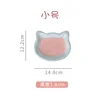 หน้าแมวเล็ก (รองพื้นสีชมพูขอบสีฟ้า)