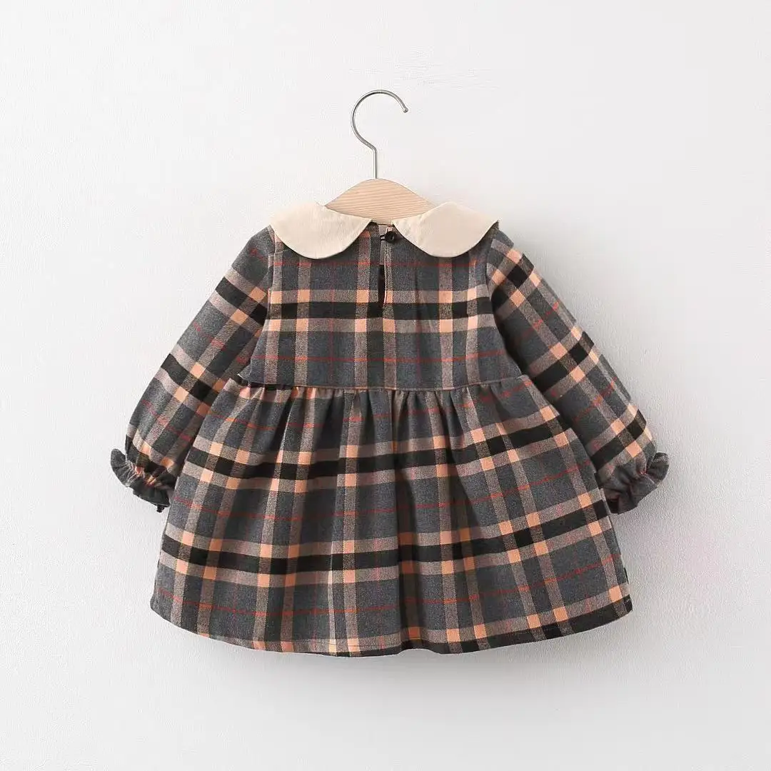 Warm Plaid Baby Girl Interesting Style Casual Dress Kids Frocks Long Sleeve  Hot Sell Custom Made Children Clothes| Alibaba.com