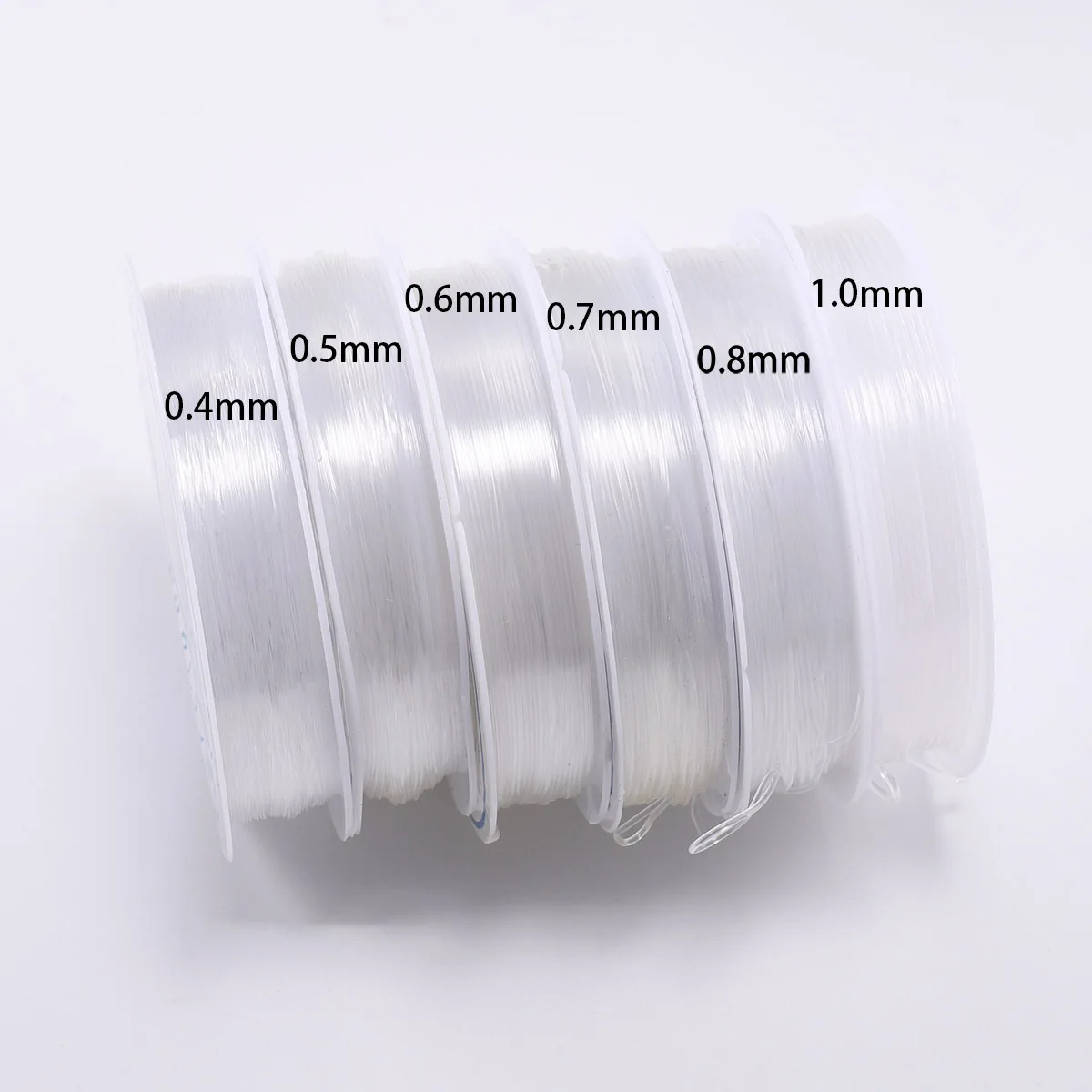 Customization Multi-size Plastic Line Clear String Elastic Beading Thread Crystal Wire Beads Cord for Making Jewelry Bracelet