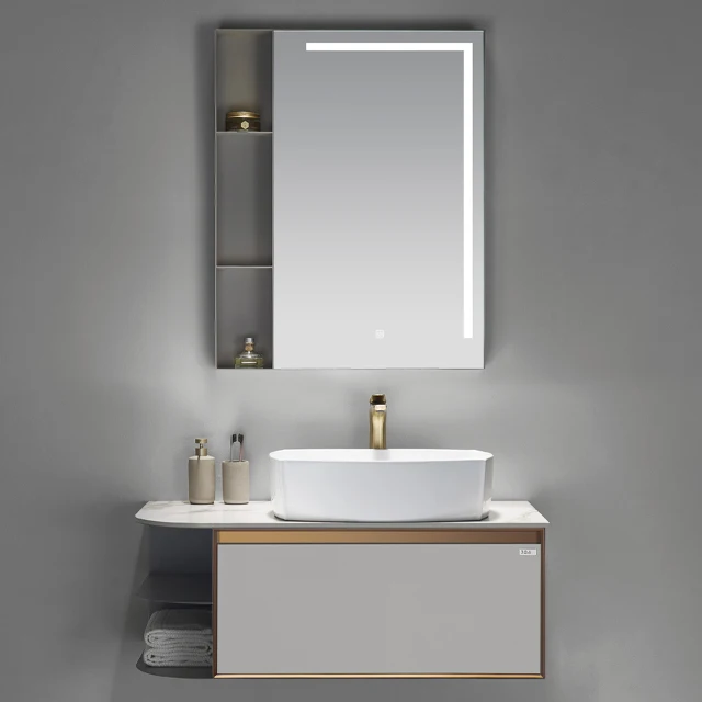 2 Plaques De Remplissage Meuble Salle De Bain - Style Européen - Gris Argenté Motif Coton