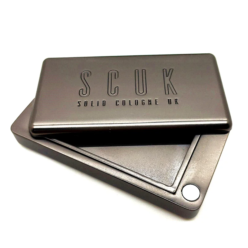 Zinc Alloy Sliding Cosmetic Enamel Empty Metal Box Solid Perfume