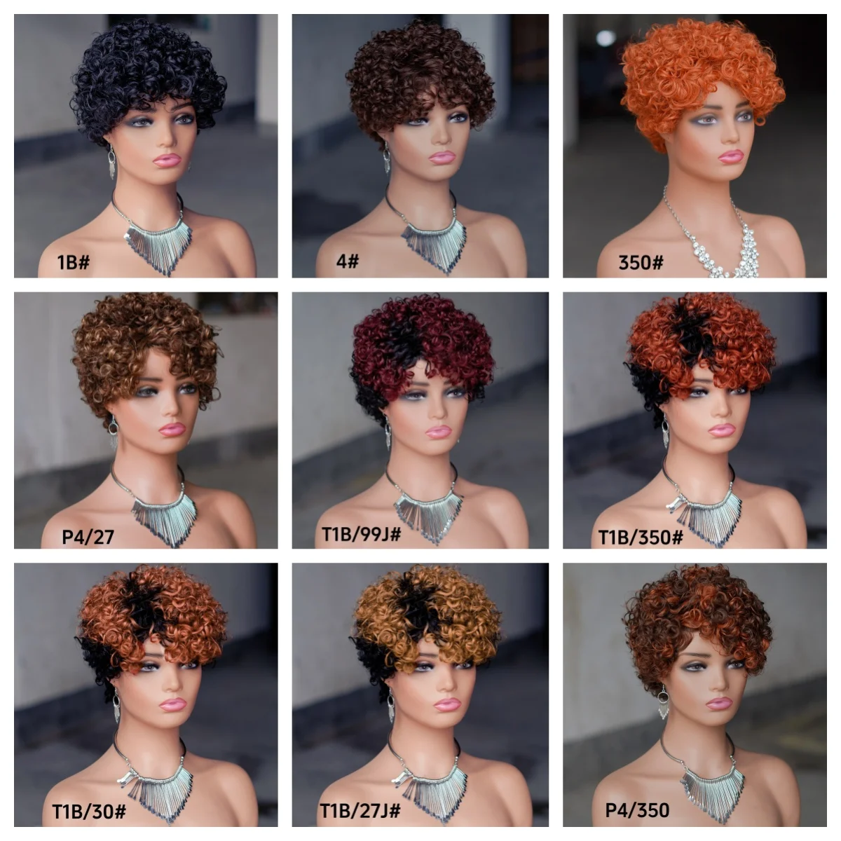 Wholesale Top Quality Afro Kinky Twist Short Wig Human Hair