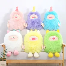New Long Hairy Monster Pluche Colorful Cute Monster Throw Pillow Kawaii Stuffed Animal Toys Coloful Fluffy Stuffed Plush Toys