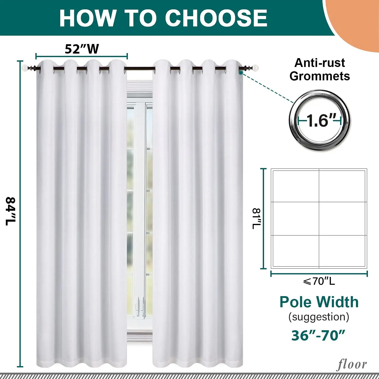 Tenda Oscurante Portatile FEQO 200x150 Cm - Per Interni, Viaggio, Senza Fori, Con Nastri Adesivi - Foto 4