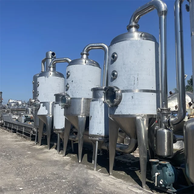 Customized three-effect evaporator, vertical food concentration and evaporation equipment