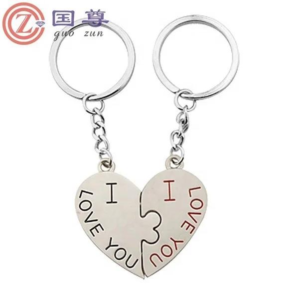 Source KC098 High Quality Luxury Heart Love Keychain Cute Girl Key