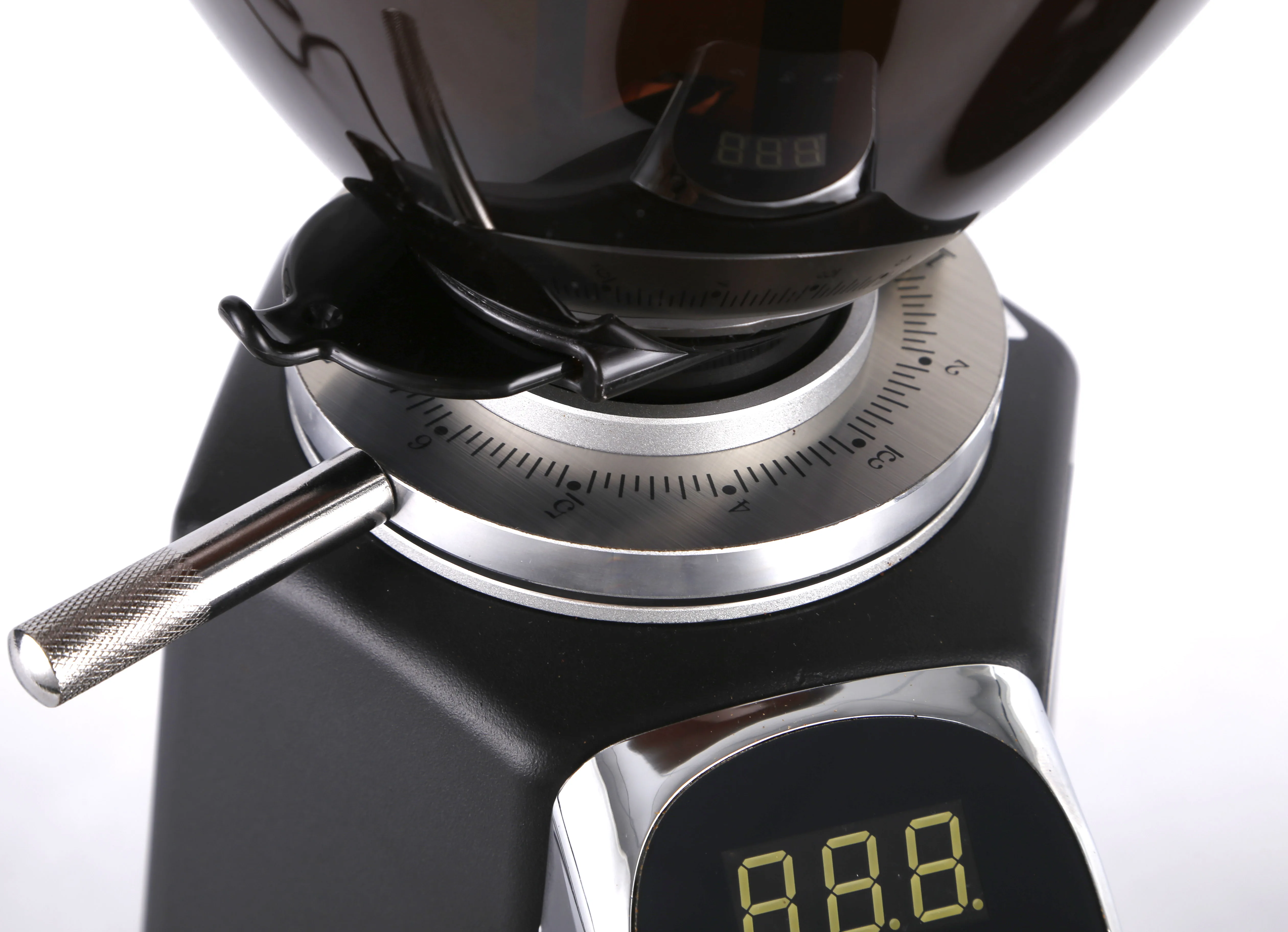 64mm Stainless Steel Flat Burr Professional Coffee Grinder With Auto