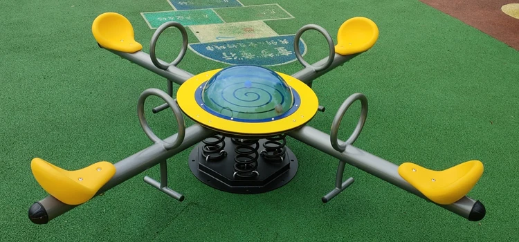 High-quality Children's Outdoor Four Seat Spring Seesaw Park Community Backyard Playground Equipment Fun Product