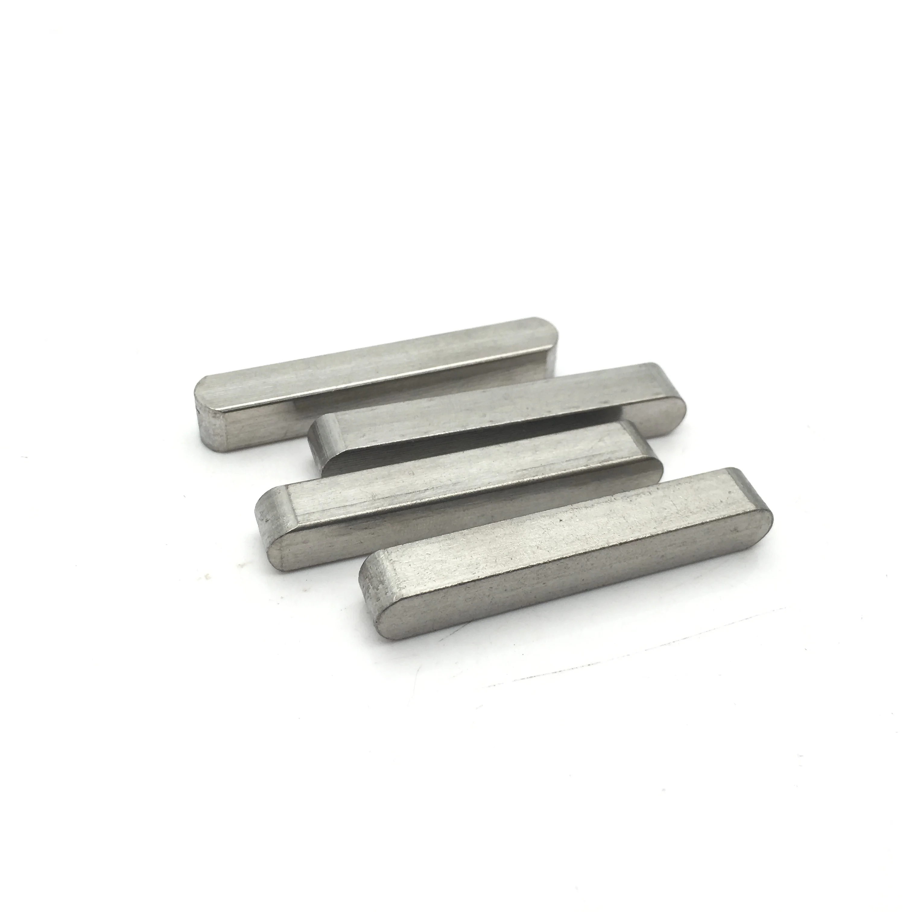SS316 Custom Flat Keys DIN6885A Stainless Steel Round End Parallel Key