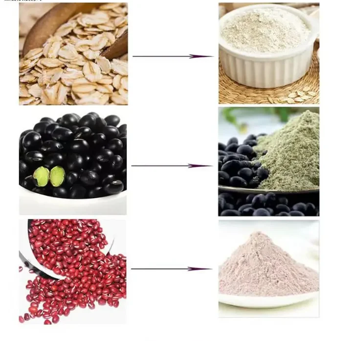 Industrial Automatic Spice Powder Herbal Dried Mushrooms  Mill Grinding Machine Plant Shea Nut Pulverizer Machine