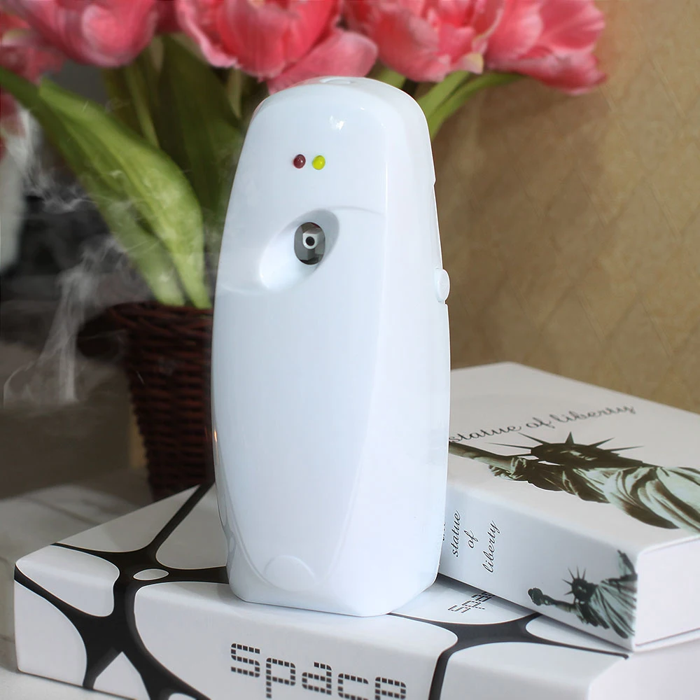 Customize Battery Operated Wall Mounted Manual Perfume Sprayer Plastic Air Freshener Season Hill Automatic Aerosol Dispenser