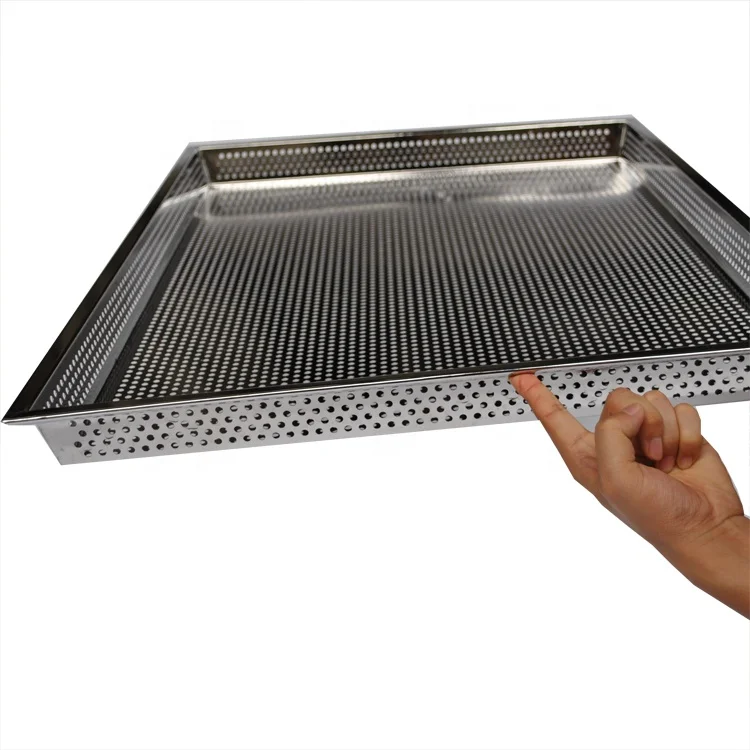 304 Stainless Steel Drying Tray With Holes Medicinal Food Drying Tray