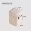 Beige- soup cup