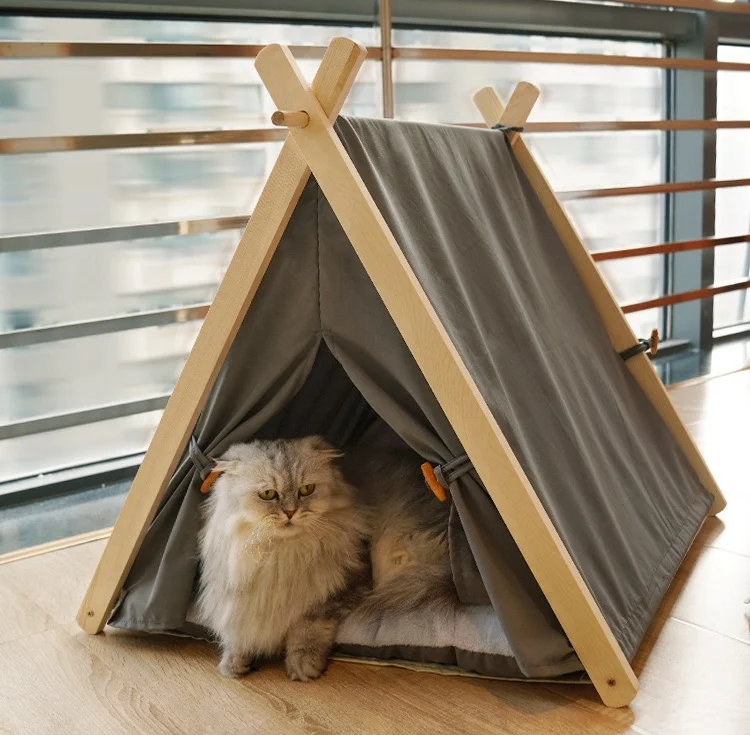 product wholesale high quality foldable comfortable breathable pet dog cat tent washable pet nest house-46