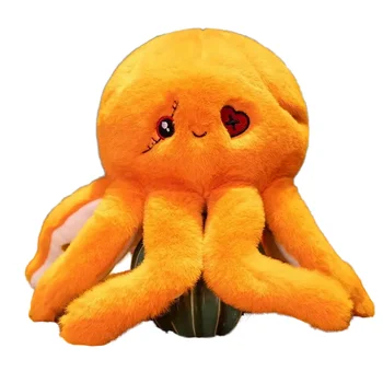 Super Soft Adorable Halloween Octopus Plush Toy New Design Unisex Cuddly Stuffed Animal for Parties PP Filling Material