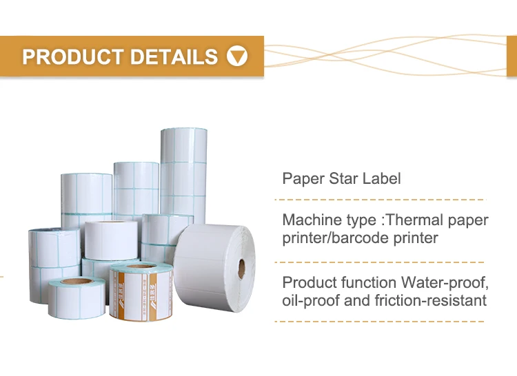 Thermal Label Roll Customized 4*6 Thermal Paper Self-adhesive Label for Logistics Transportation Label factory