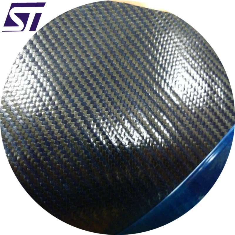 
Высокопроизводительная углеродная и синяя арамидная гибридная ткань Prepreg 