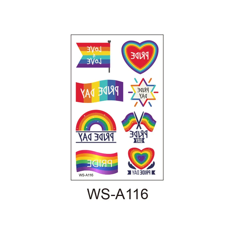 Gay Pride Rainbow Flag Tattoo – Tattoo for a week