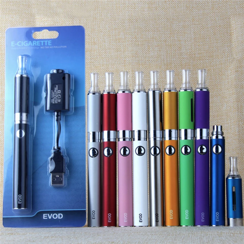 
 2021 wholesale vape cartridge colorful evod mt3 vape device kit  
