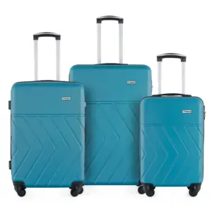 ABS Unisex Universal Light-Weight Spinner Luggage Set Modern Luxury Style Waterproof with Polyester Lining Luxury Suitcase