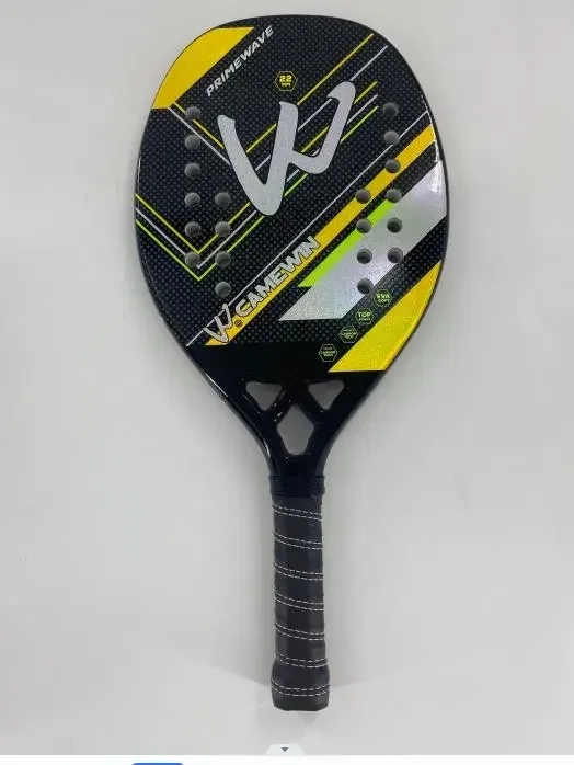 2023 in Stock 3K Beach Tennis Racket Camewin Full Carbon Fiber Rough Surface With Cover Bag Send One Overglue Gift High Quality