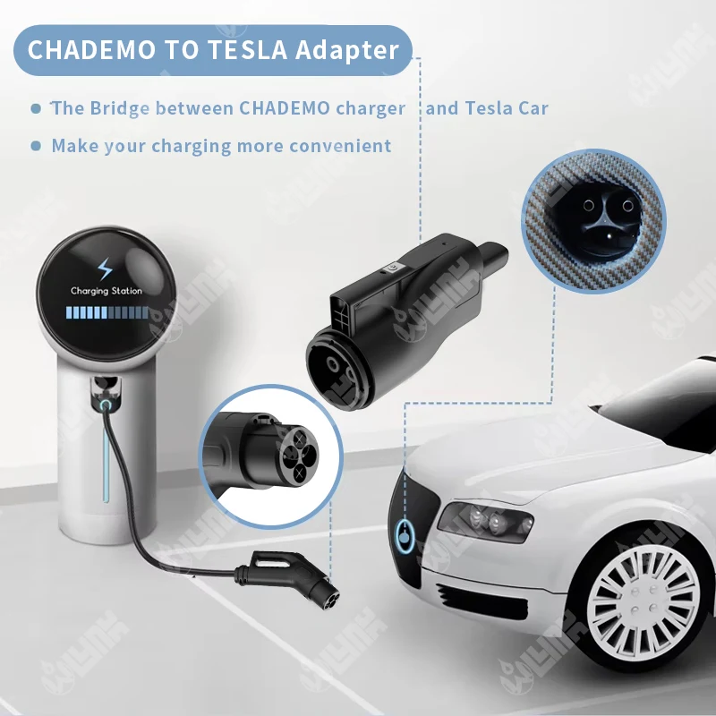 Olink 250A CHAdeMO Adapter Converter DC Fast CHAdeMO Charger CHAdeMO to Tesla Adapter for Nissan Leaf