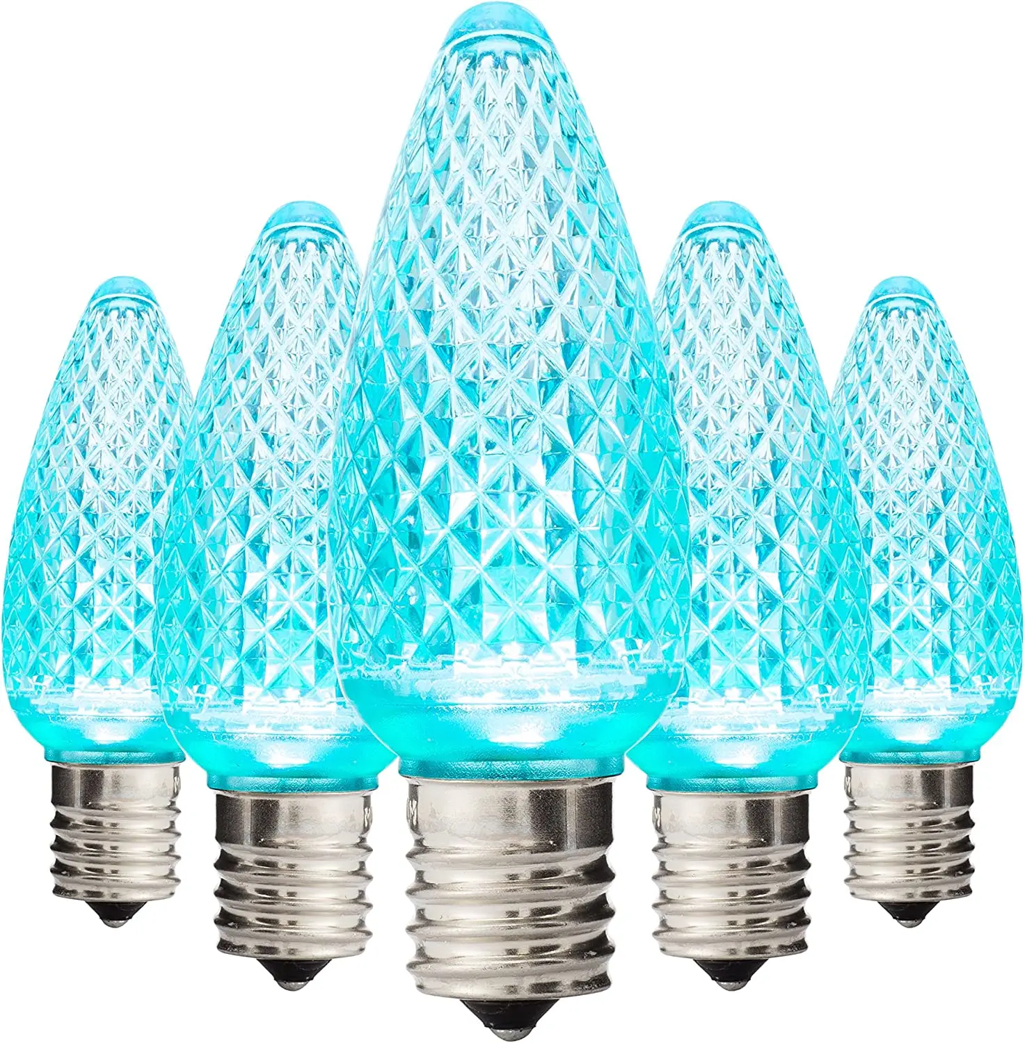 Bulbs Wholesale Holiday Lighting C9 Christmas Lights 0.8w E17 Teal Led