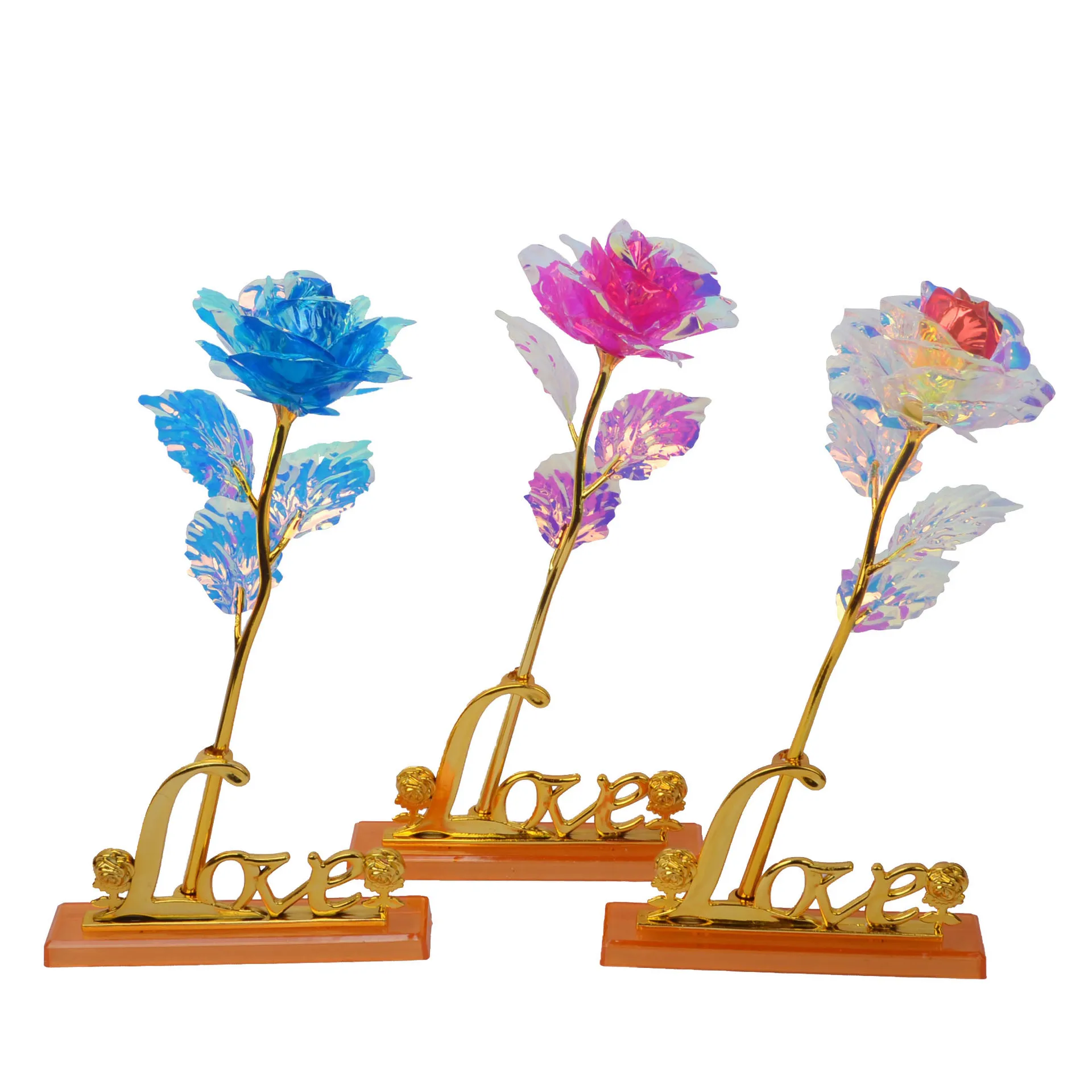 Artificial 24k Gold Foil Flower With Gift Box Valentine's Day Gifts