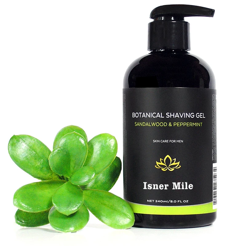 纯天然有机保湿植物剃须凝胶 - buy organic mens shaving gel