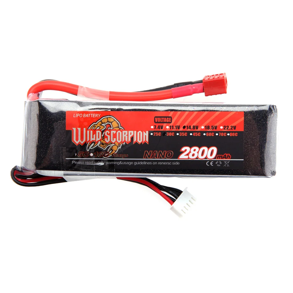 For Hobby Rc Battery 2sip Discharge 2800mah 7.4v 18.5v 2600mah 25c 4s 50c High Power Rate 14.8v