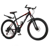 black and red-21-speed suspension fork