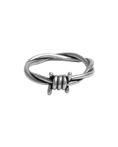 Custom Simple Design Twist Finger Ring Handmade Jewelry Embla 925 Sterling Silver Casual Ring for Ladies