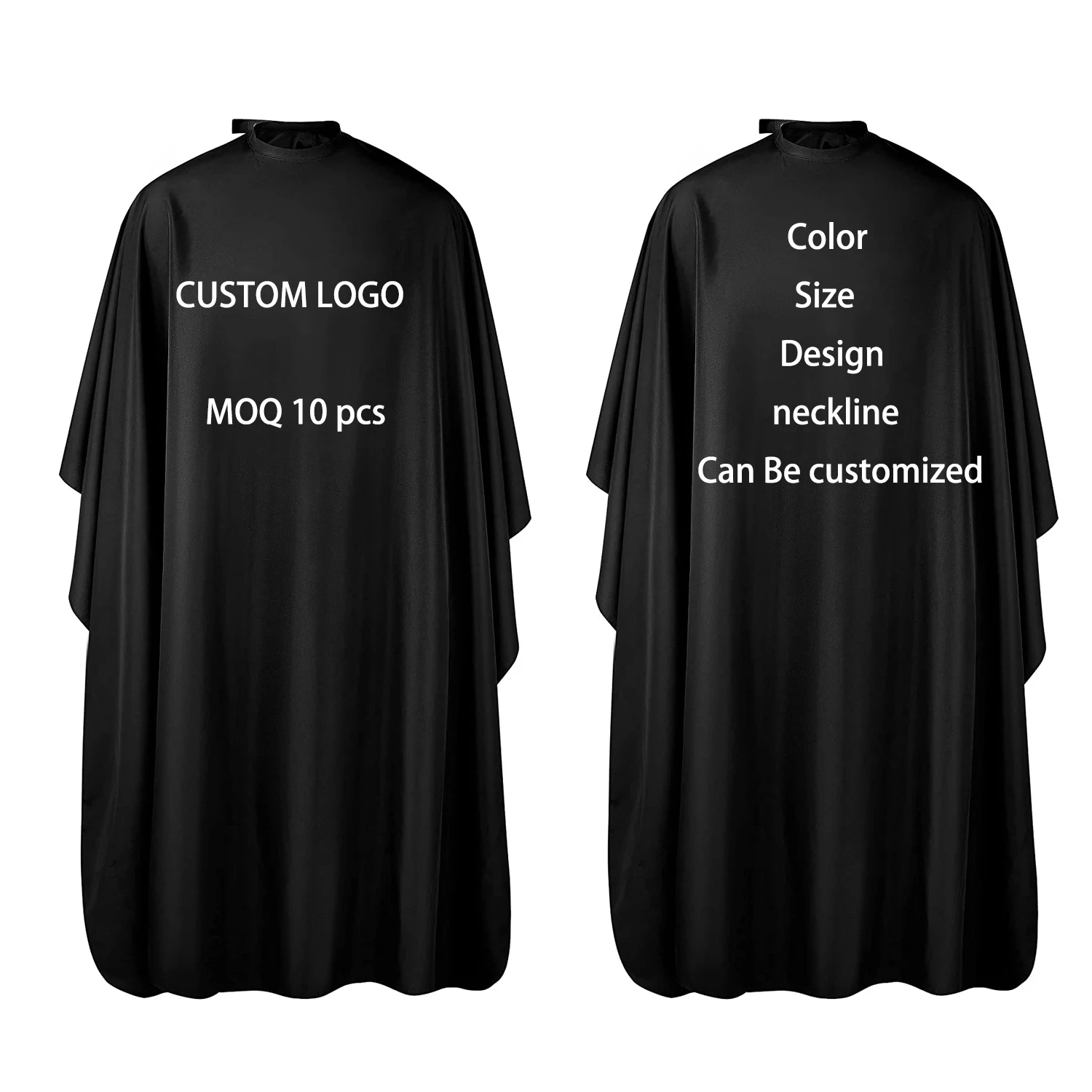 Салонная шаль для стрижки волос с логотипом на заказ водонепроницаемое платье аксессуары парикмахерской фартук полиэфирная Парикмахерская накидка оптовая