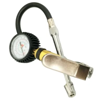 low price OEM air tire inflator with dial gauge dual chuck tire ball bike inflator tire inflator