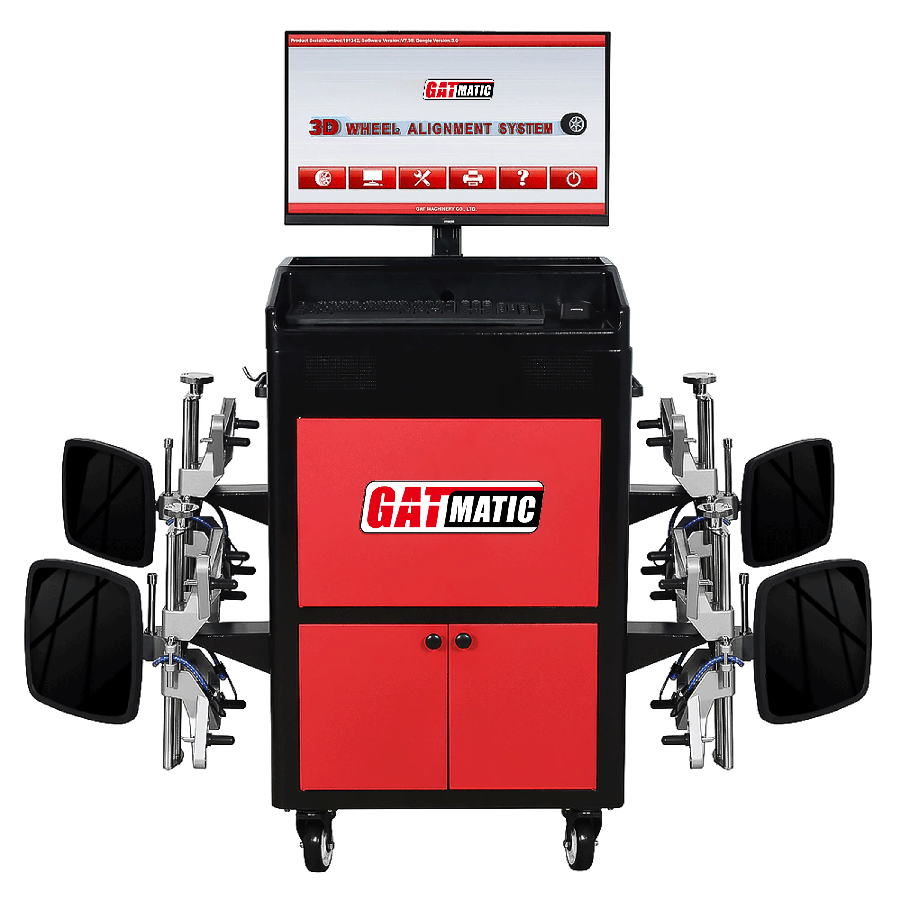 GATmatic Supertracker Mobile 3D Wheel Alignment Workshop Equipment Cheap HD Camera Software Automatic Car Lift Alignment
