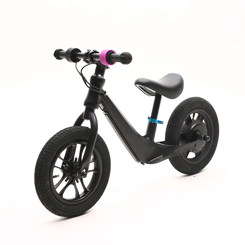Colorful 12\" Alloy Frame Wheel with Oxidation Carbon Wheelset Stabilisers Child's Magnetic Balance Bike Ordinary Pedal for Kids