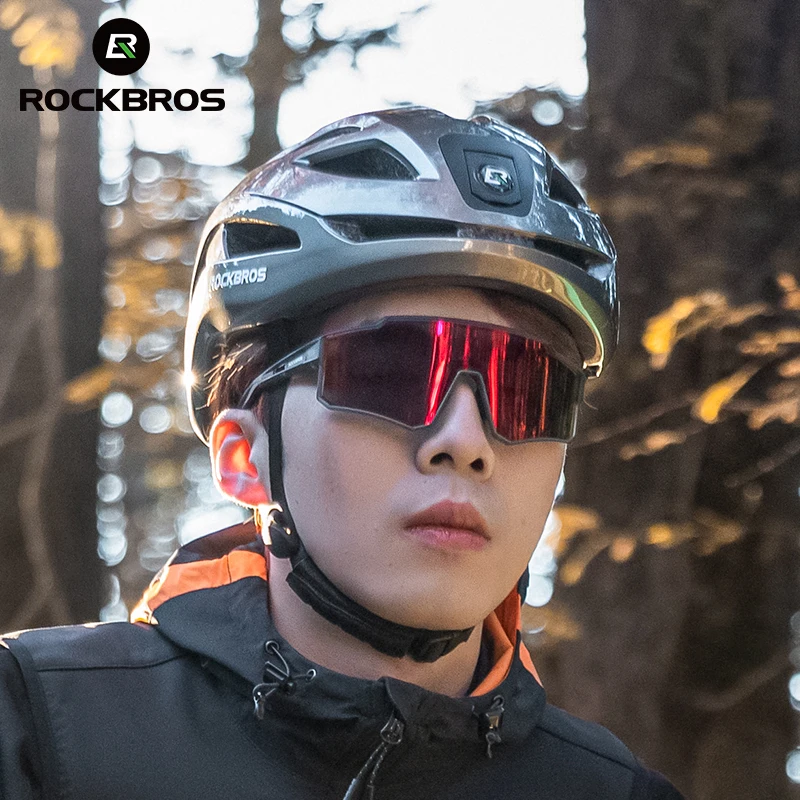 ROCKBROS Bike Cycle Helmets with Led Signal Lights Front and Back Light Rechargeable Safty Warning Bike Back Light Helmet