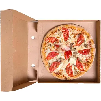 High Quality Custom Corrugated Kraft Paper Octagonal Pizza Box custom food pizza box with logo