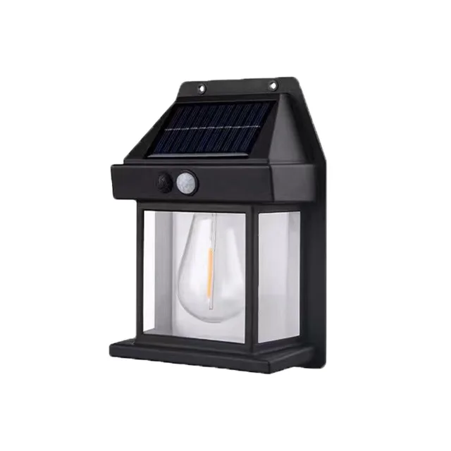 New design Outdoor Waterproof Garden  Motion Sensor Lightings Wall Lamp ABS Polycrystalline Solar Panel Led Solar Lights