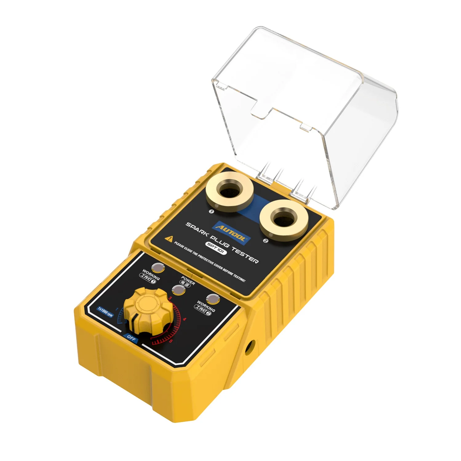 Custom Portable AUTOOL SPT101 12V Auto Ignition Test Motorcycle Spark Plug Testing Machine Gap Tester Test With Cover