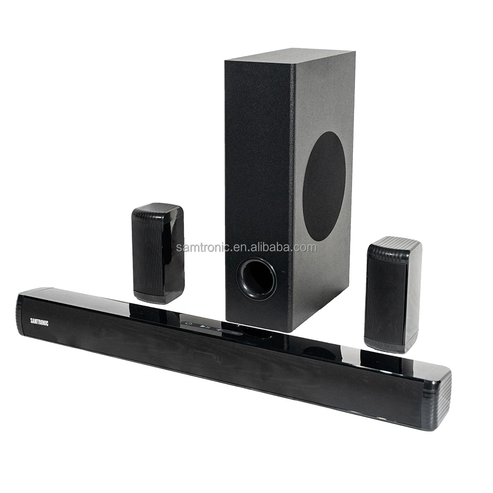 2024 Hot Sale Real Home Theater System Wireless Tv Sound Bars Speaker  Audio Soundbar With Subwoofer for Pc Tv Home