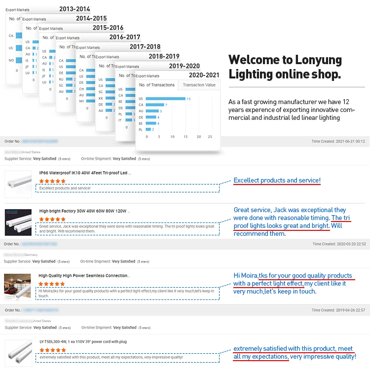 Lonyung Commercial Smart Indoor Led Linear Lamp 4ft 8ft RGB Ceiling Linear Light for Store Gym Restaurant