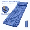 Colchón inflable azul oscuro versión ensanchada y engrosada